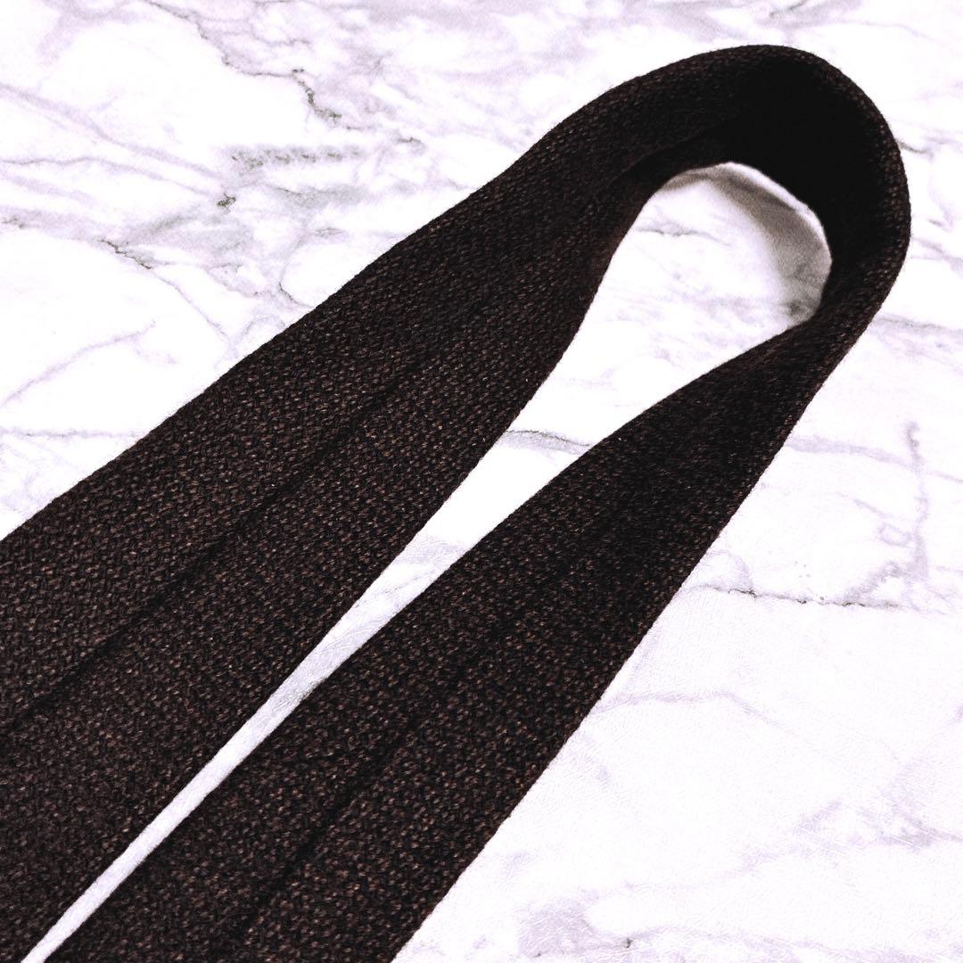 ✨未使用クラス✨キートン　ソリッド　極厚上質ウール素材　ブラウン　大人のネクタイ