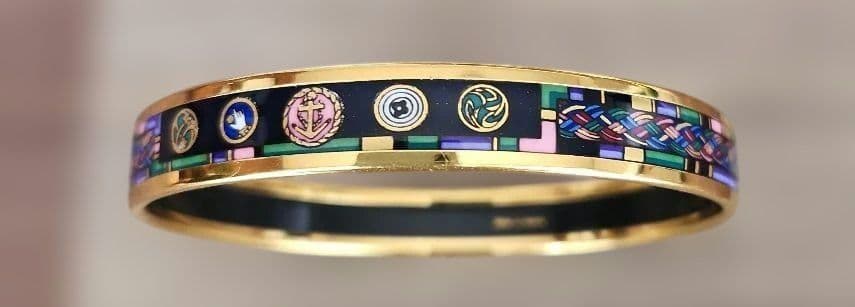 シ*ア様 HERMES エルメス　ブレスレット　七宝焼　バングル