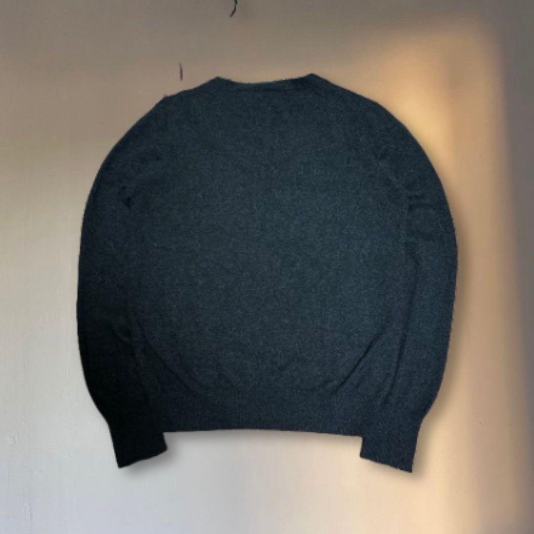 PRADA プラダ カシミヤ100 ダークグレー カーディガン ウールニット