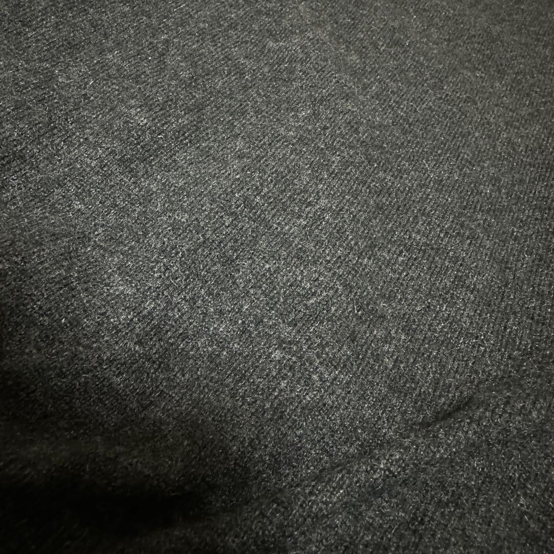 PRADA プラダ カシミヤ100 ダークグレー カーディガン ウールニット