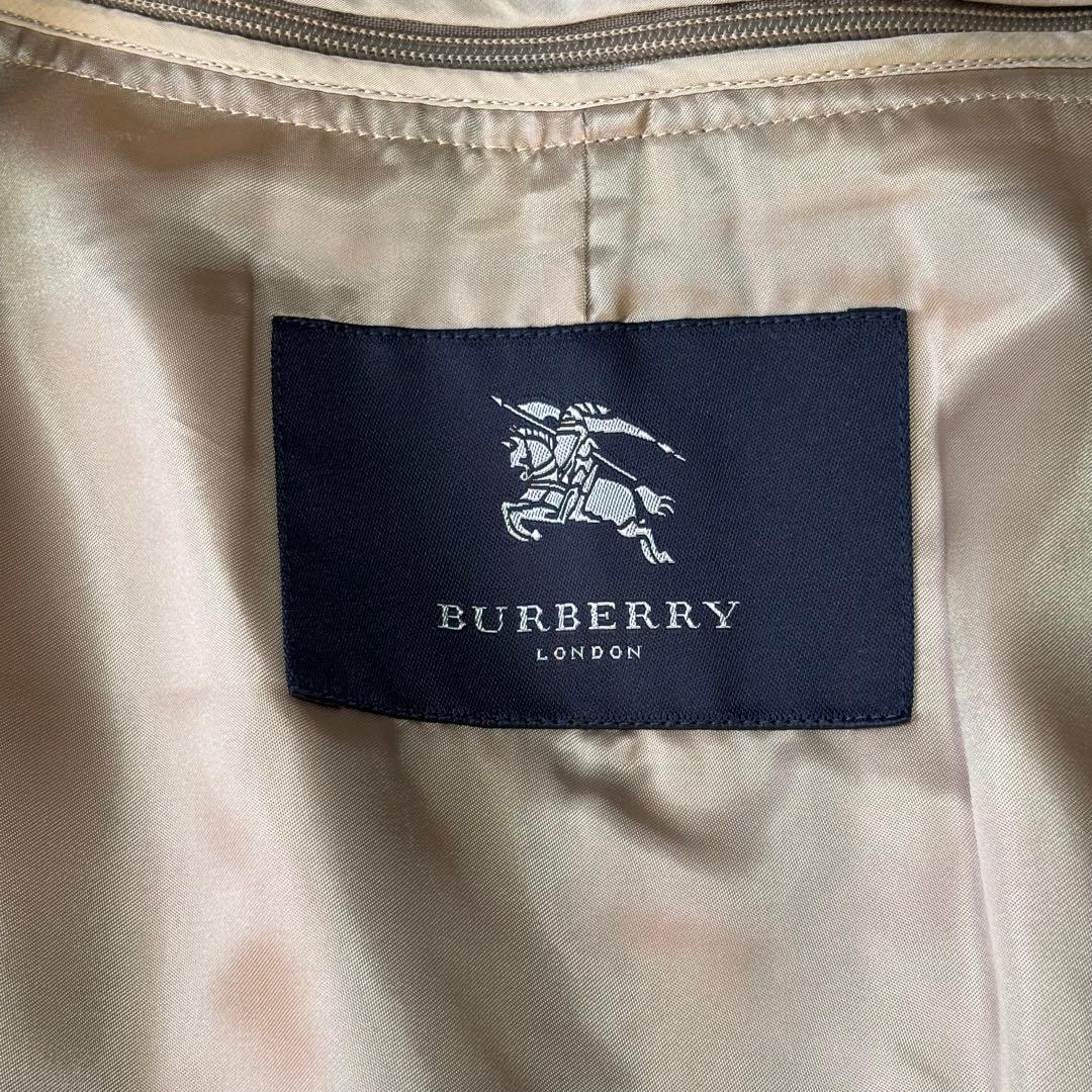 【美品】バーバリー バルカラーコート ライナー付き メガチェック 三陽商会 L