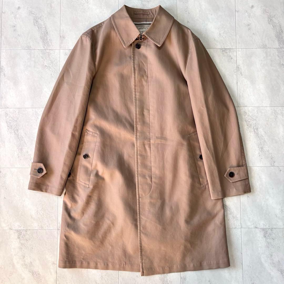 【美品】バーバリー バルカラーコート ライナー付き メガチェック 三陽商会 L