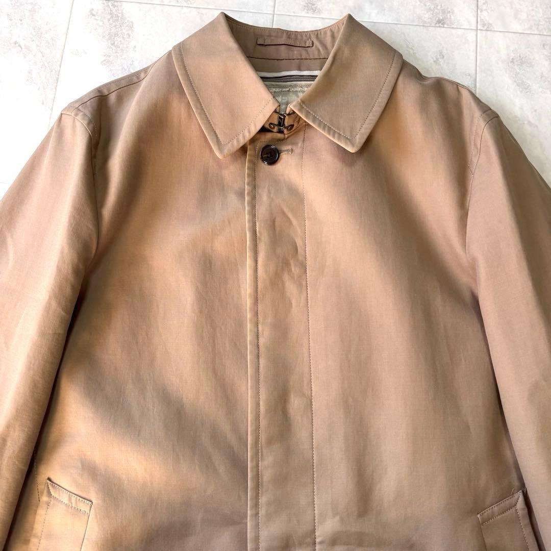 【美品】バーバリー バルカラーコート ライナー付き メガチェック 三陽商会 L