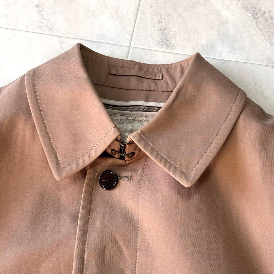 【美品】バーバリー バルカラーコート ライナー付き メガチェック 三陽商会 L