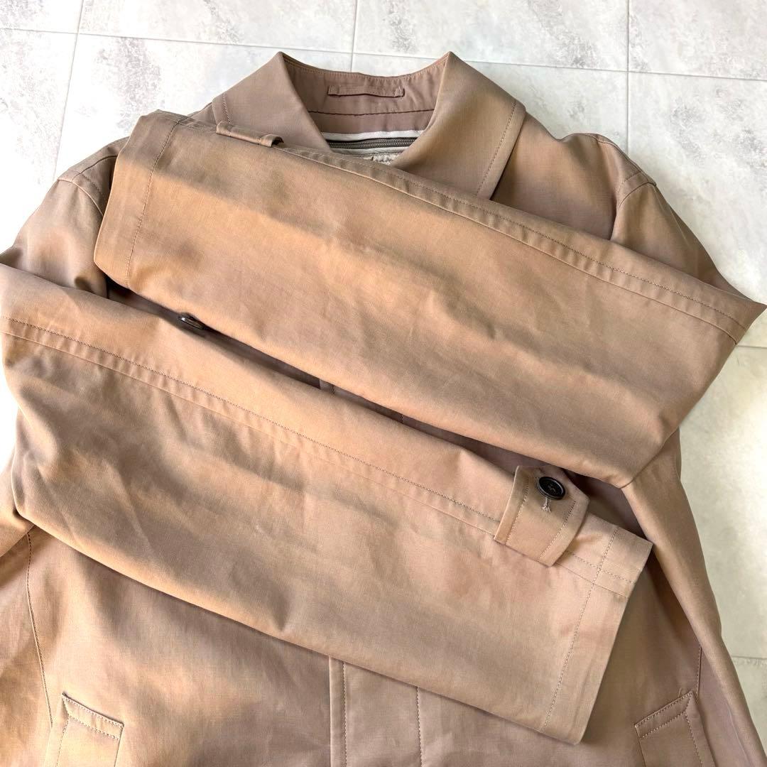 【美品】バーバリー バルカラーコート ライナー付き メガチェック 三陽商会 L