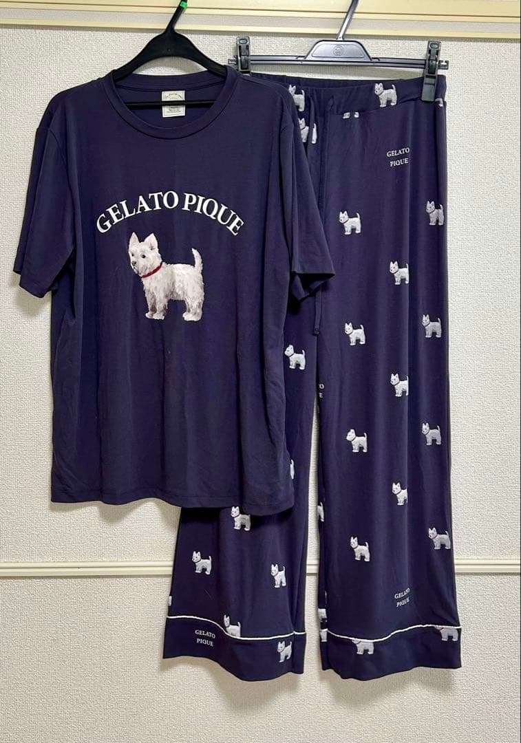 【gelato pique】ウエスティワンポイントTシャツ &ロングパンツ