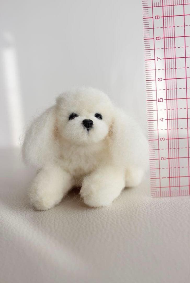 【心を癒す羊毛フェルト犬のマルチーズ】