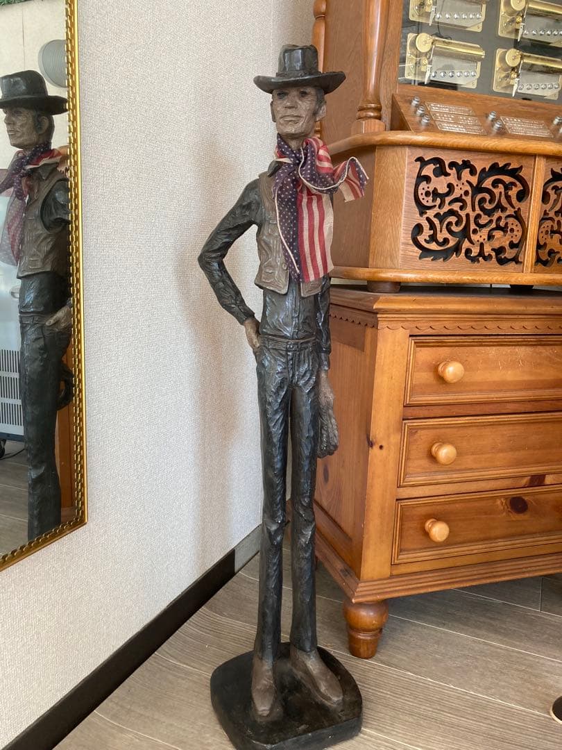 アンティーク　カウボーイ像 約96cm オースティン　ビンテージ