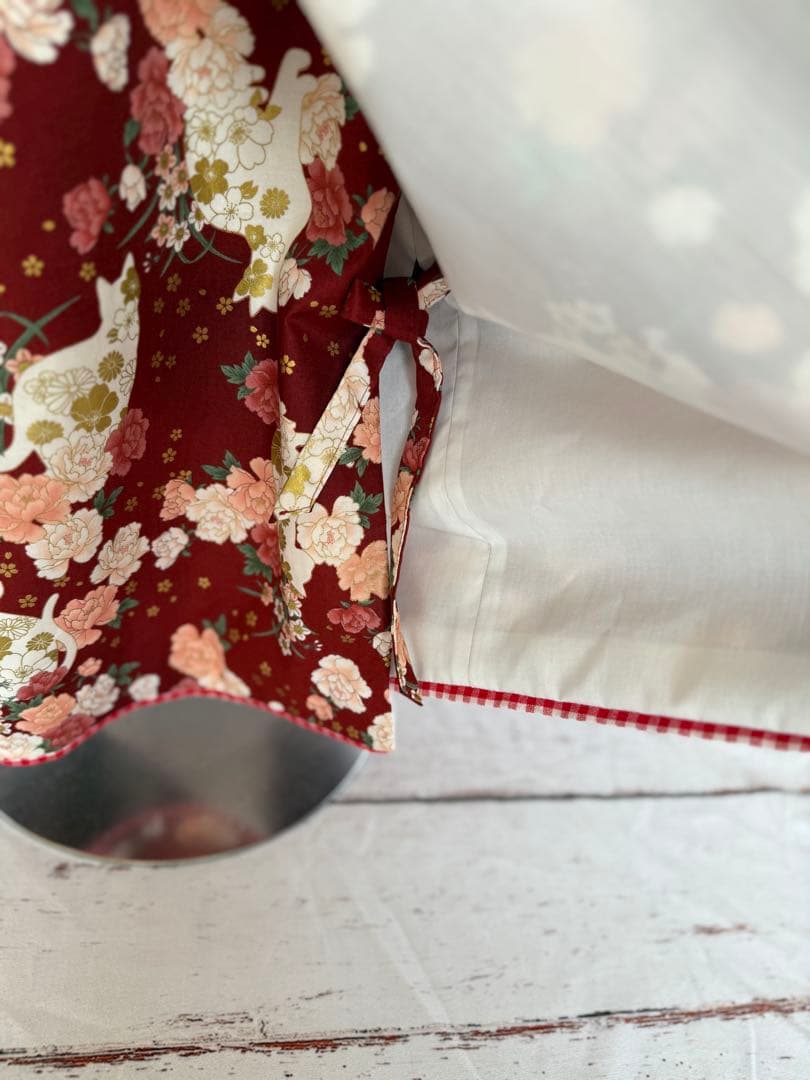 七五三着物　チュール被布　3歳　90〜110サイズ　ハンドメイド