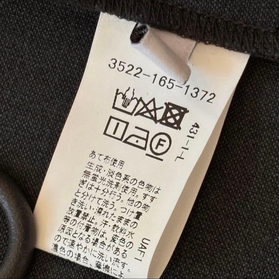 極美品　グリーンレーベル ノーカラー パンツスーツ38 グレー　洗える