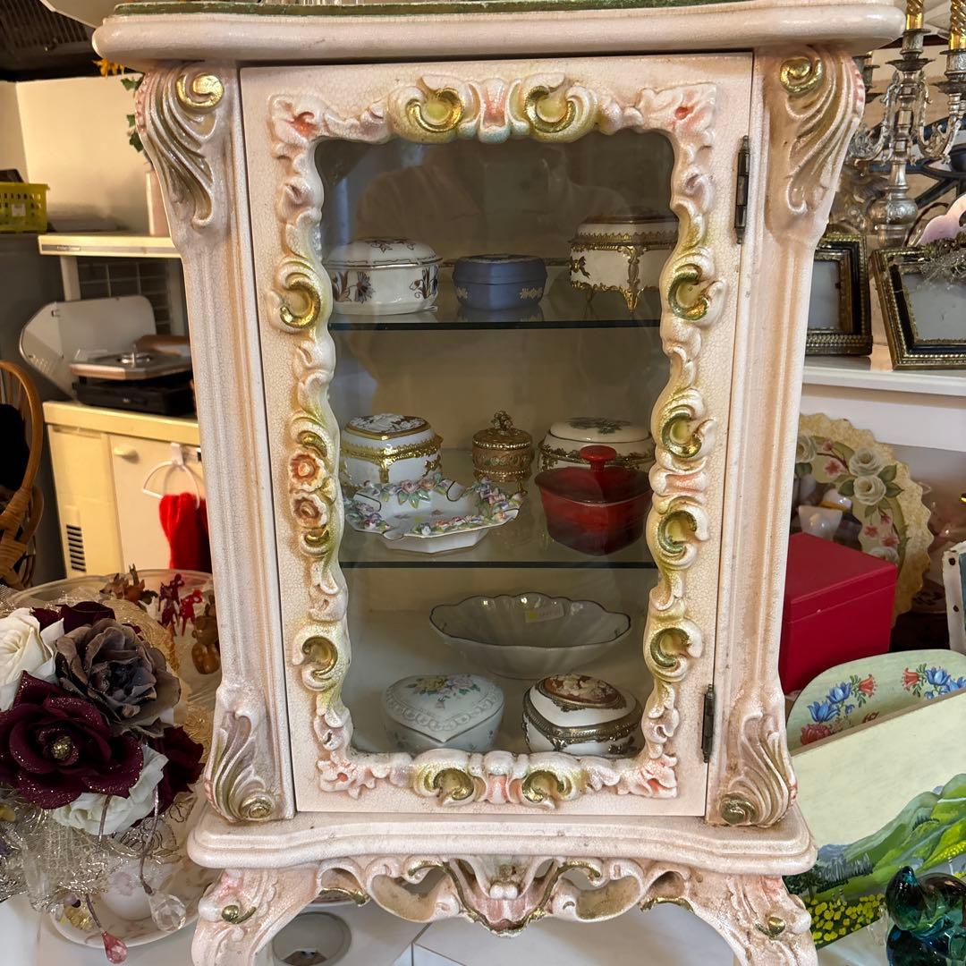 ロココ調　輸入家具　姫系プリンセスキャビネット