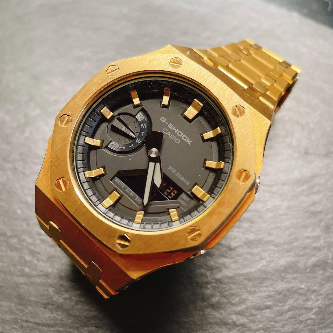 CASIO G-SHOCK MOD ゴールド 腕時計 カスタム カシオーク