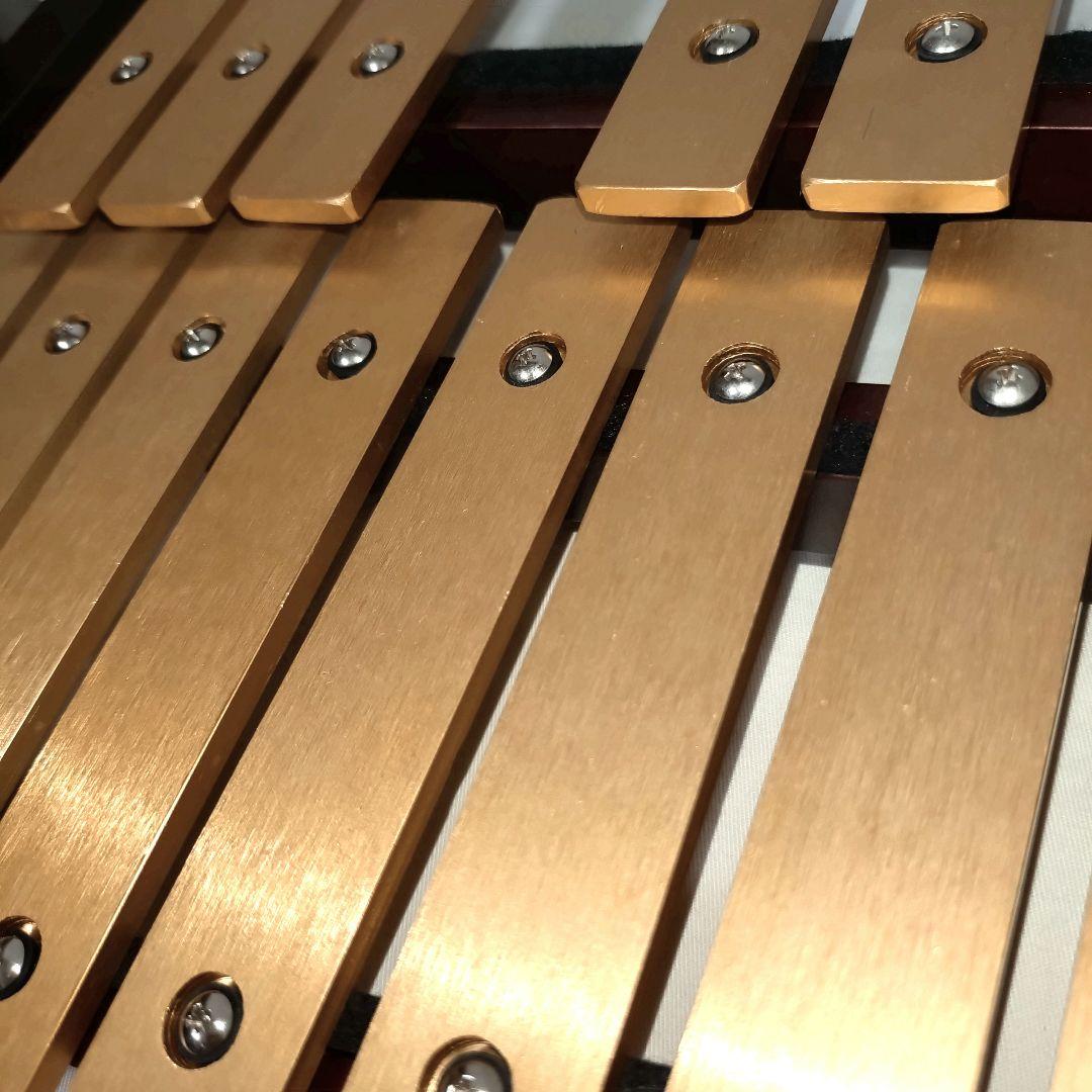 希少　YAMAHA　グロッケン　ゴールド　卓上鉄琴　32音　ハードケース付き