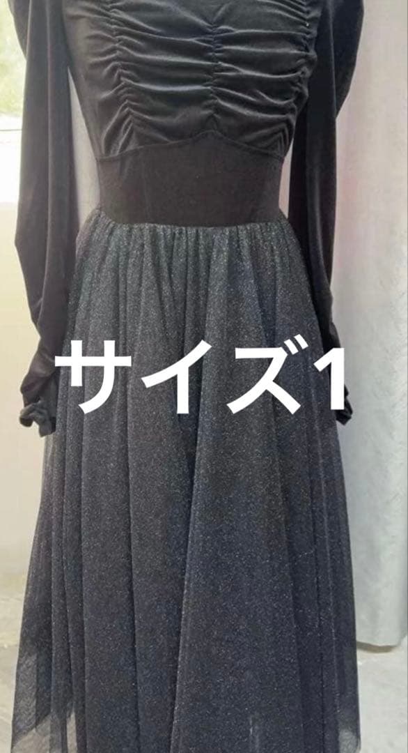 た様　ワンピース　BLK サイズ1