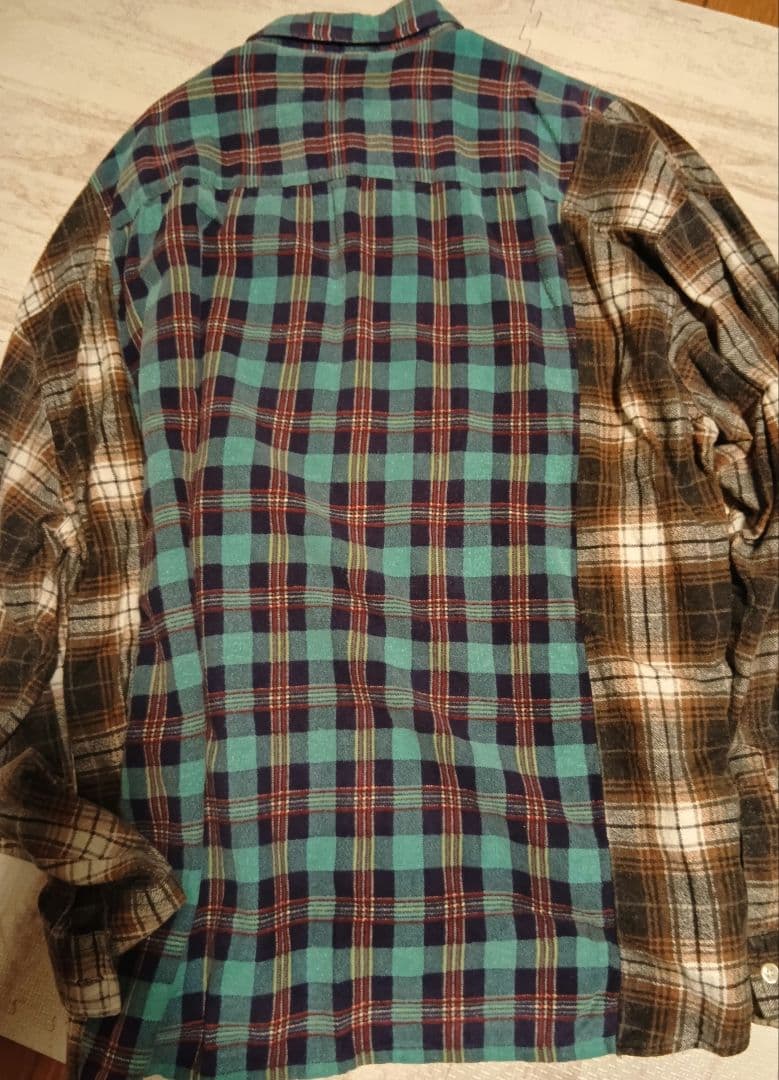 最終価格！ Rebuild by Needles マルチチェック長袖シャツ