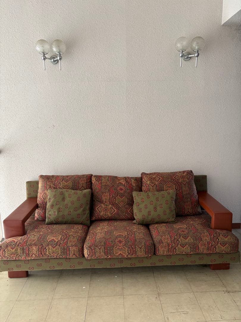 海外輸入品　ファブリック3人掛　ソファ