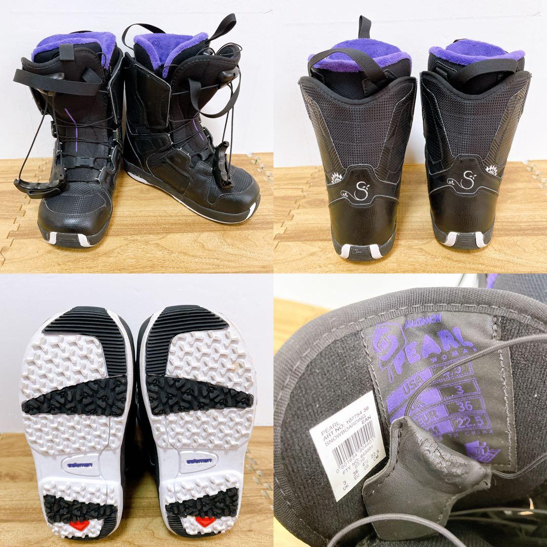 レディース　スノーボード　3点セット　k2 サロモン　FLUX 144cm