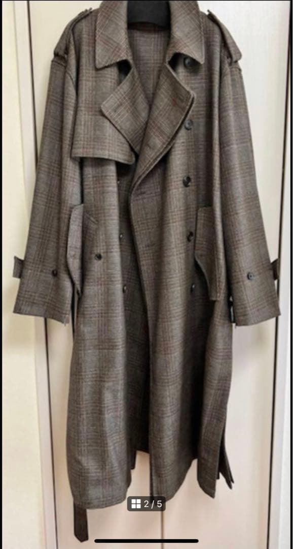 ジャケット・アウター stein OVERSIZED OVERLAPED TRENCH COAT