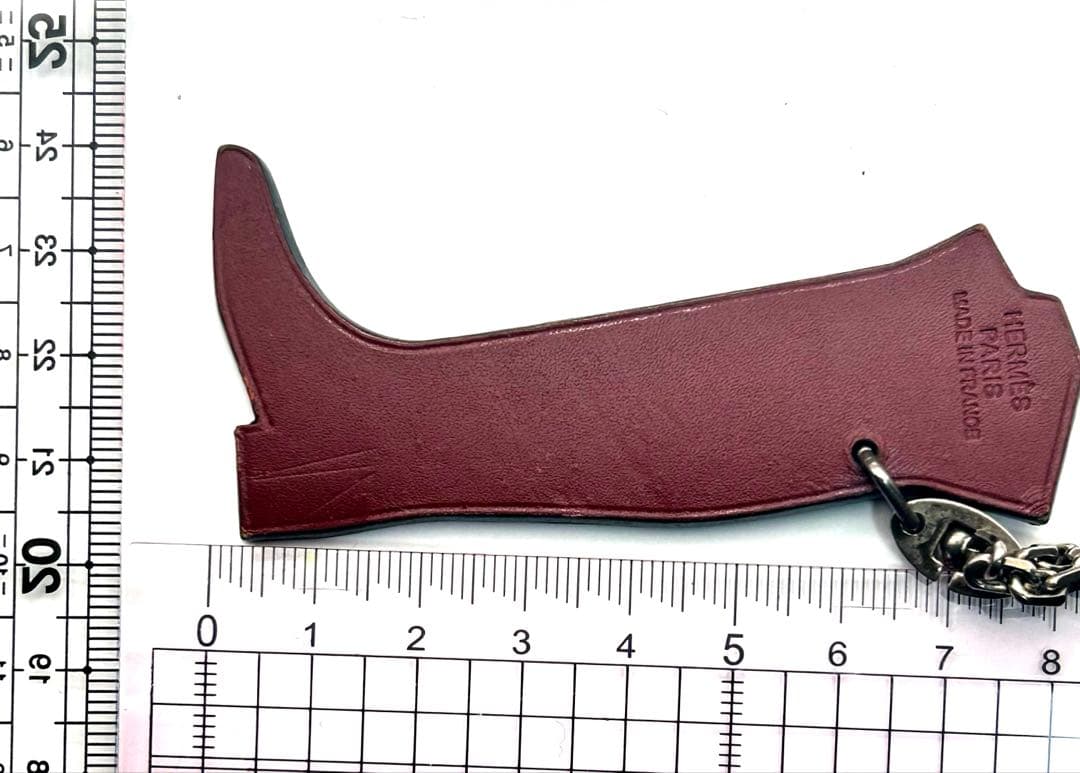 エルメス　Hermès　赤 ブーツ　靴　くつ　キーホルダー
