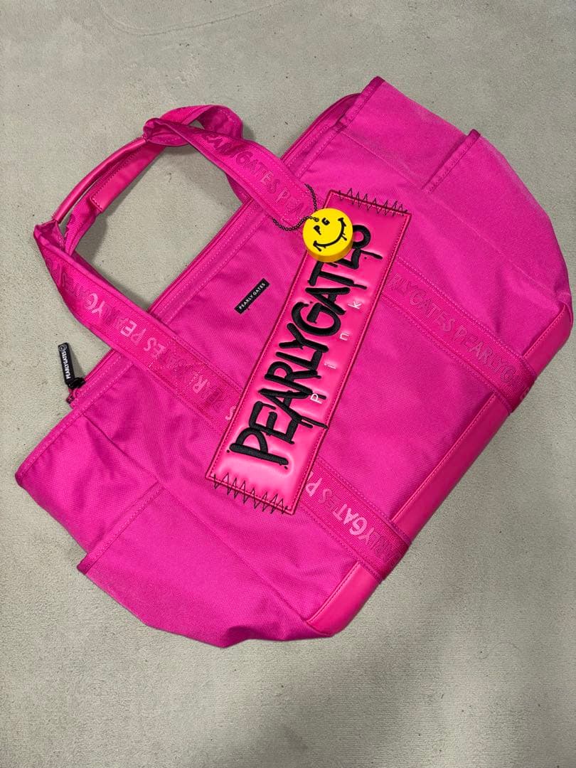 （超美品）パーリーゲイツ、ペイントロゴシリーズ、ロッカーバッグ