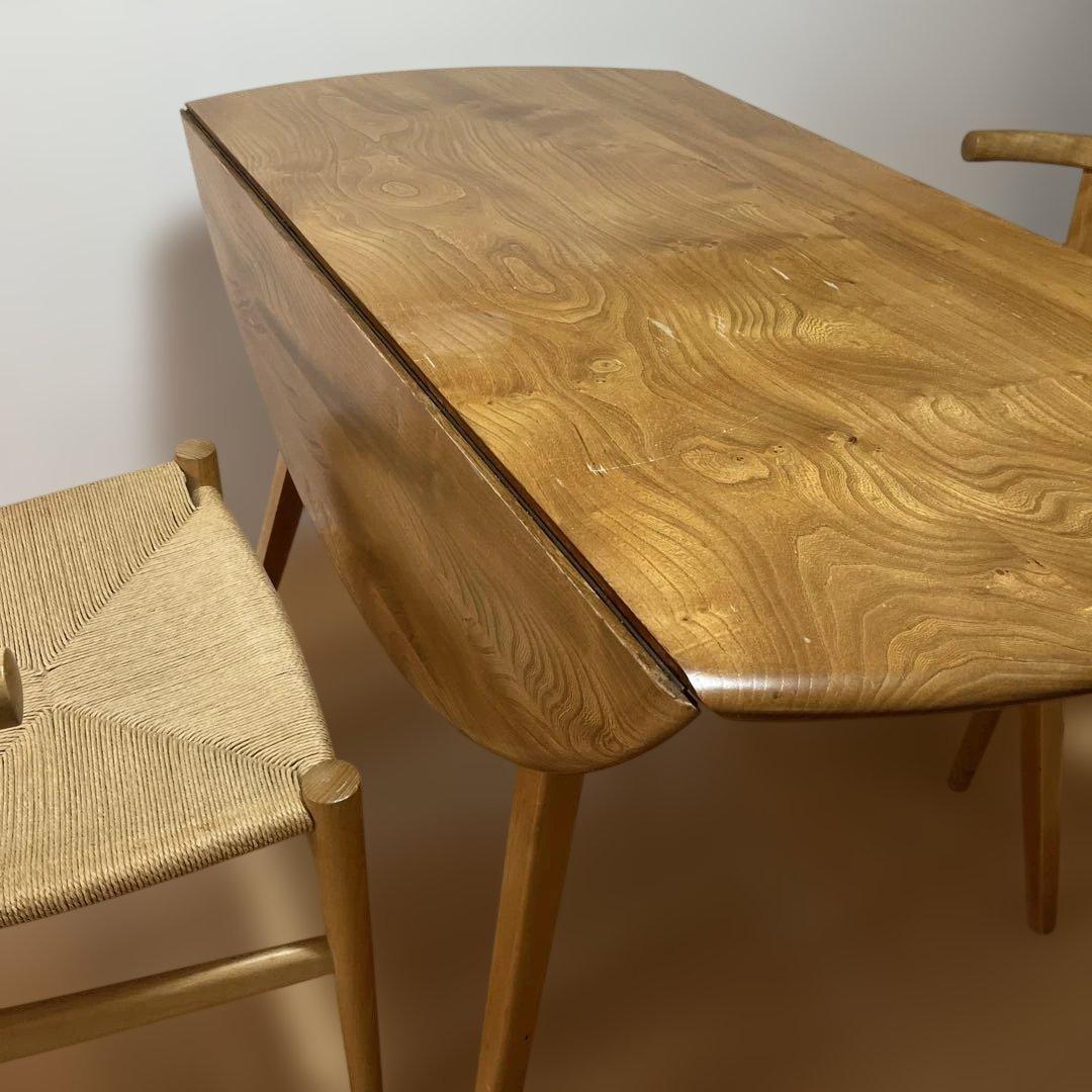 ERCOLアーコールドロップリーフテーブル　アンティーク家具　ダイニングテーブル