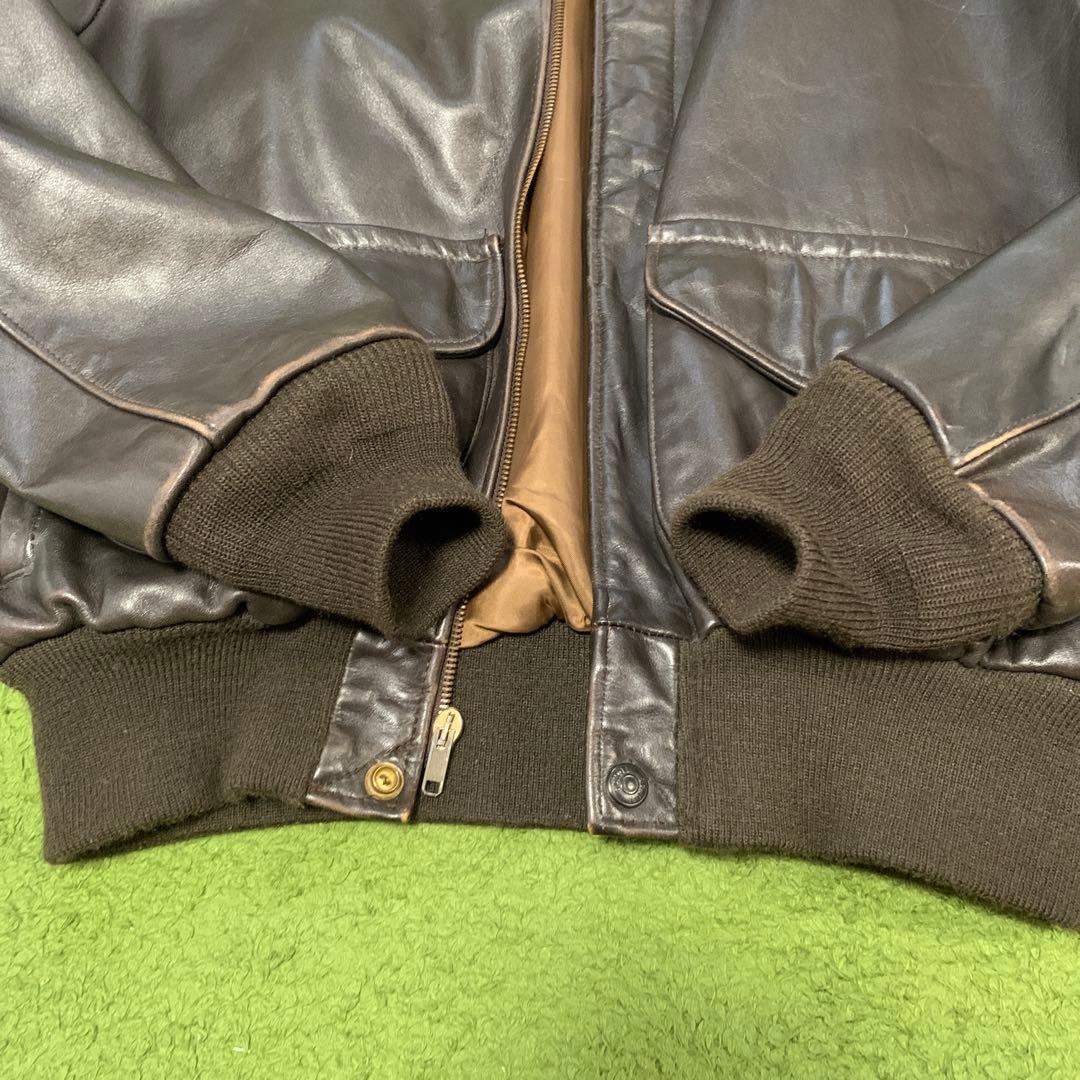 Schott A2 レザーフライトジャケット　本革　42