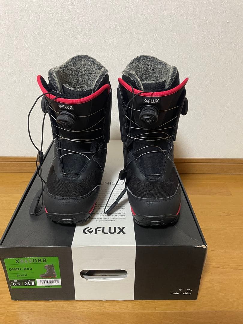 FLUX OMNI-boa 26.5cm 黒 訳あり 発送本州のみ