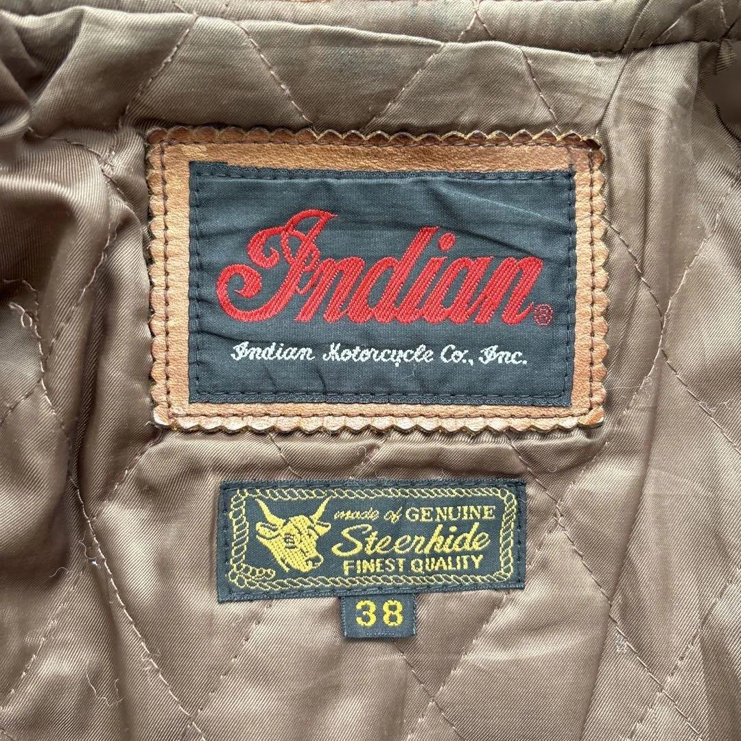 krystal98hh　ブラウンレザー シングルライダースジャケット