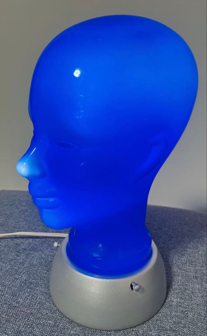 ヴィンテージ ガラス製 マネキン ヘッドランプ　ディスプレイ　インテリア　レア