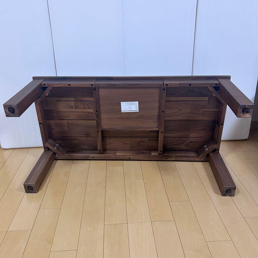 関家具　オーズⅢ センターテーブル 幅105cm ウォールナット　天然木引き出し