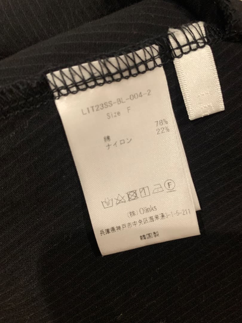 Candy tunic blouse Black リテン　Liten