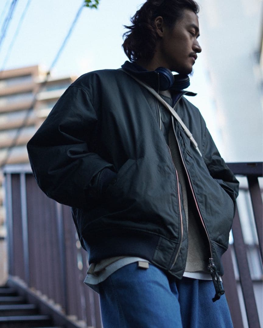 最終値下げ nanamica フライトジャケット MA-1 オリーブ M 美品