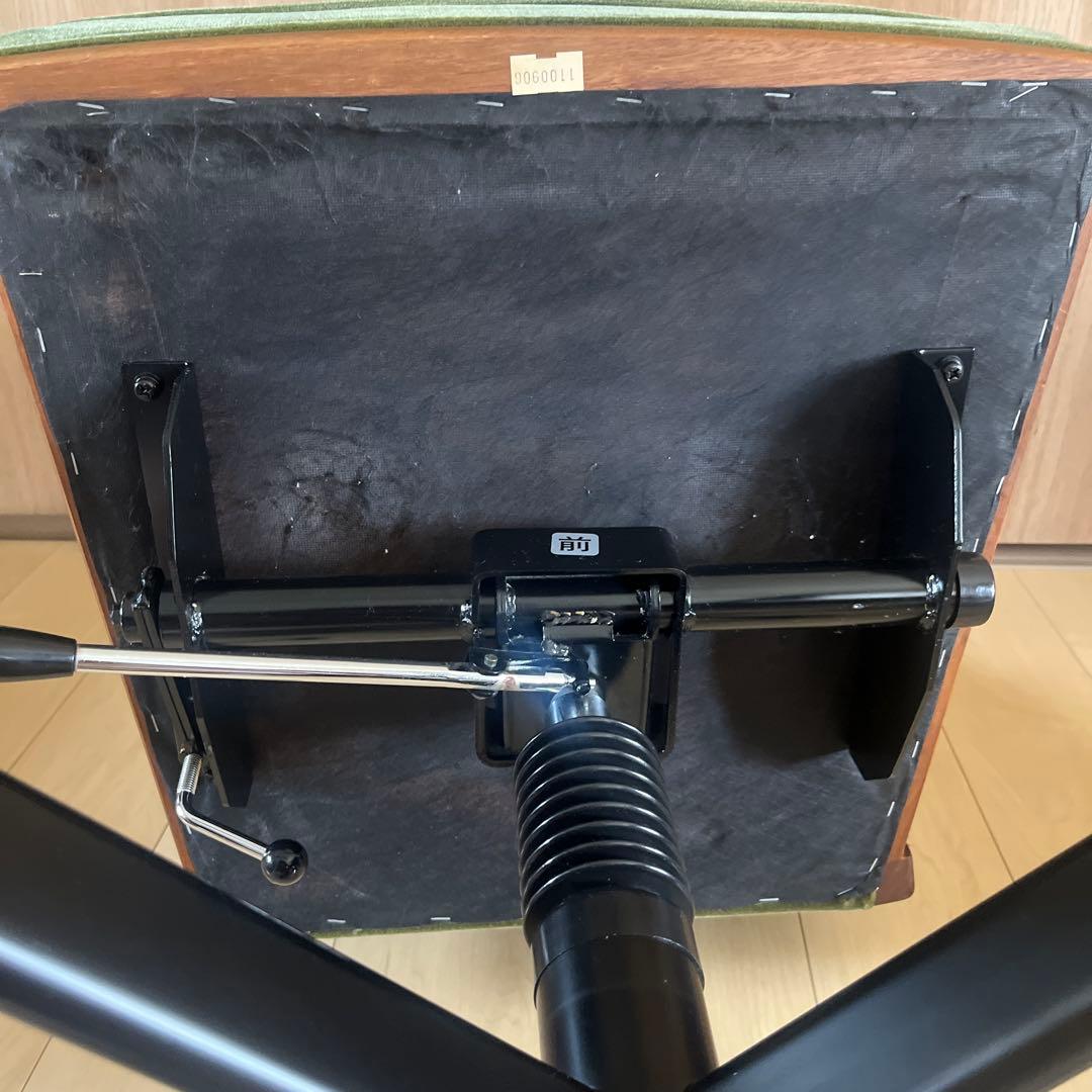 マルニ木工 地中海シリーズ　チェア　モケットグリーン