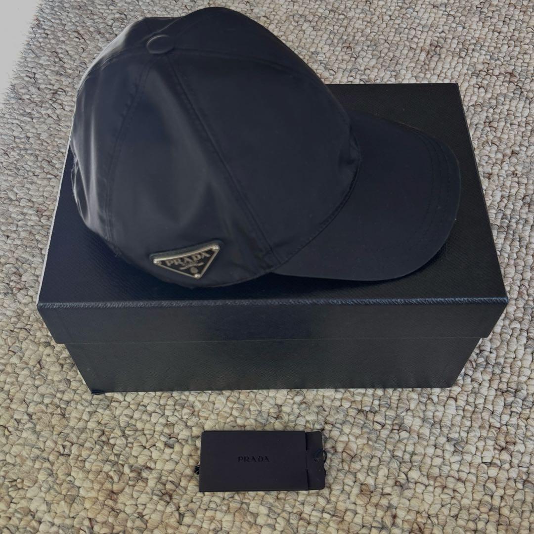 【試着のみ】PRADA ナイロンキャップ Lサイズ
