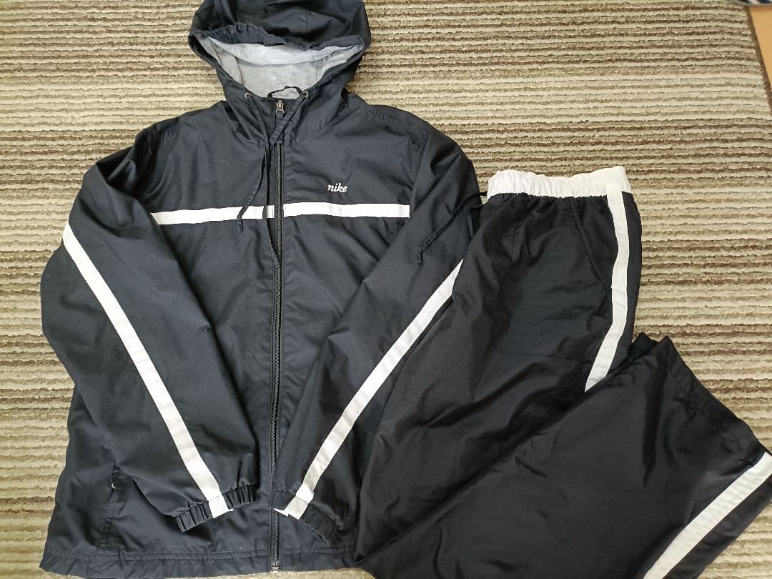 Nike 00s スポーツウェア上下セット ブラック　M L レディース