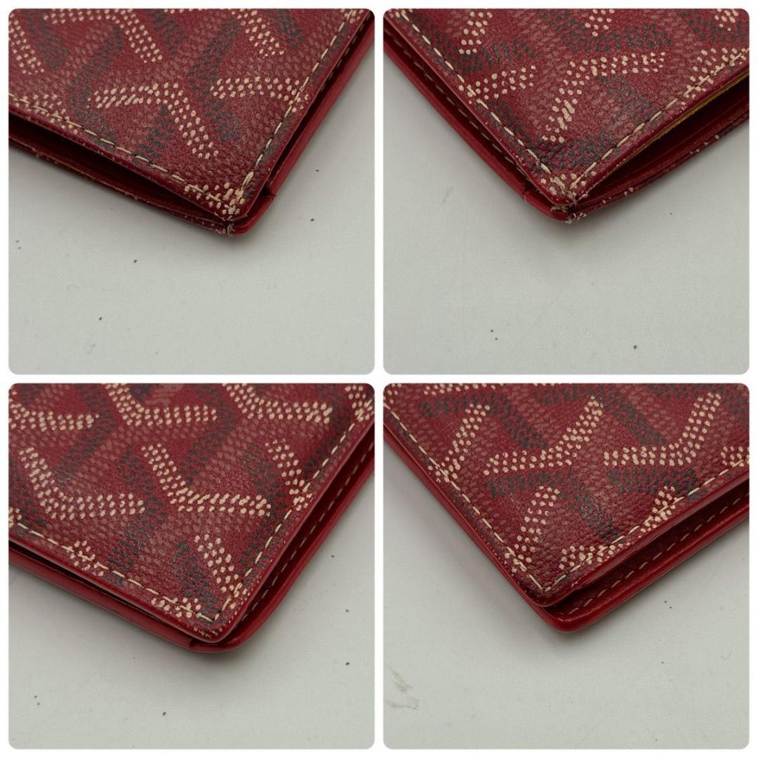 入手困難 ゴヤール GOYARD 折財布 pvc レッド メンズ ユニセックス