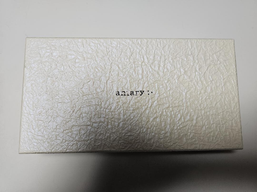 aniary リザード革長財布 ネイビー イントレチャート