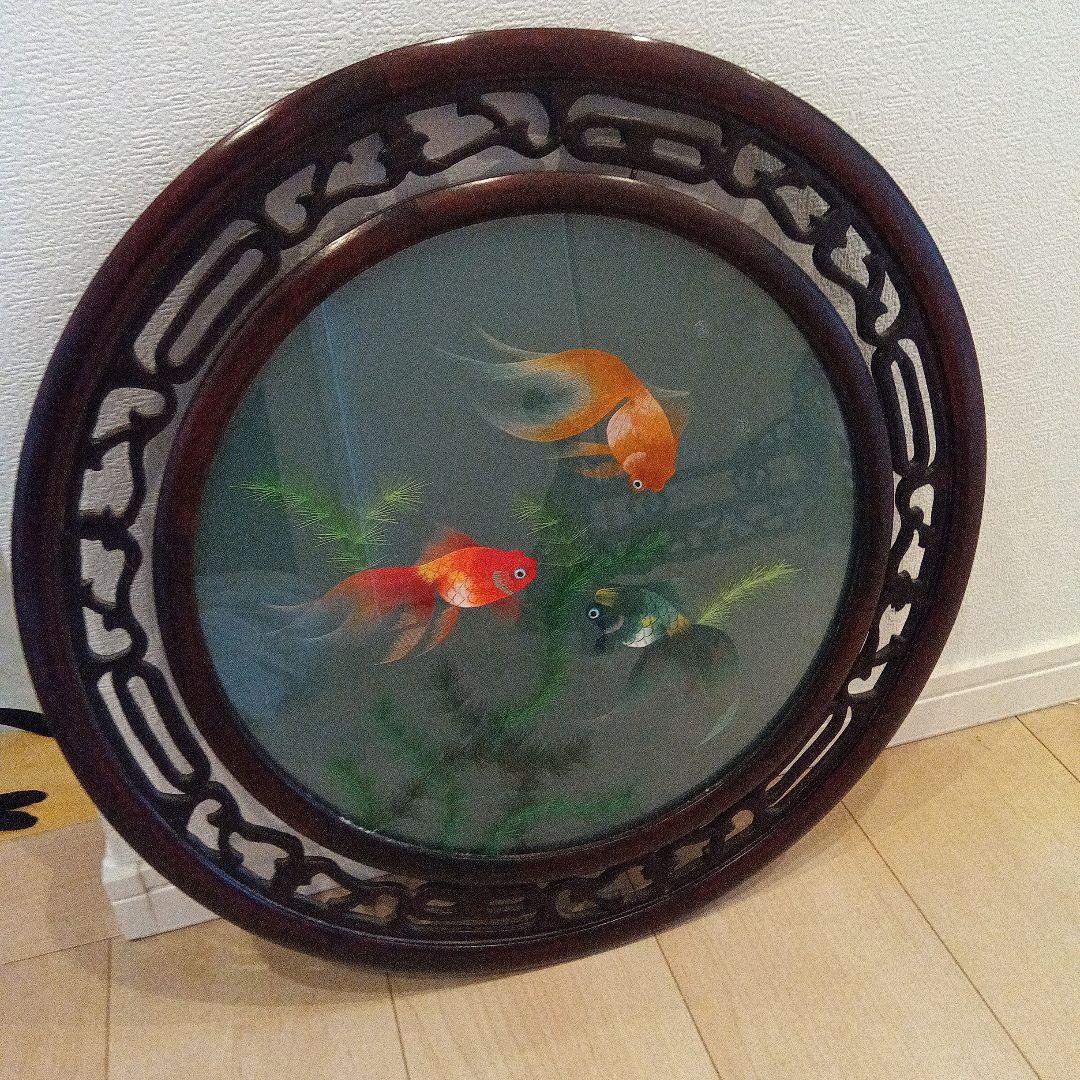 蘇州工芸両面刺繍飾衝立