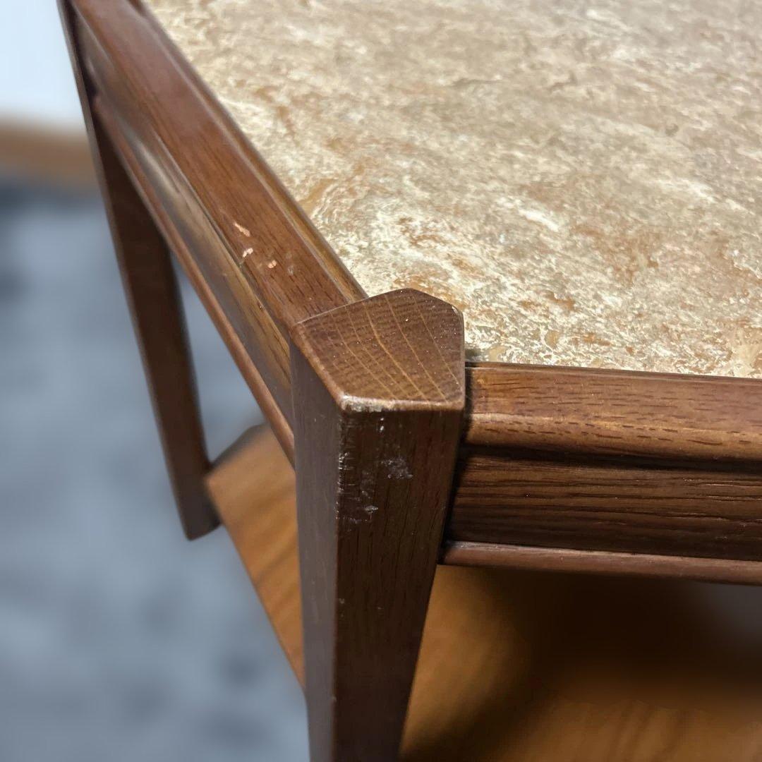 サイドテーブル・ナイトテーブル・ローテーブル ACME Furniture BROOKS HEXAGONTABLE BEIGE