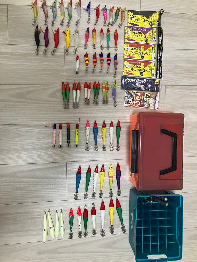 イカメタル用エギとメタルスッテ、ほぼ未使用品