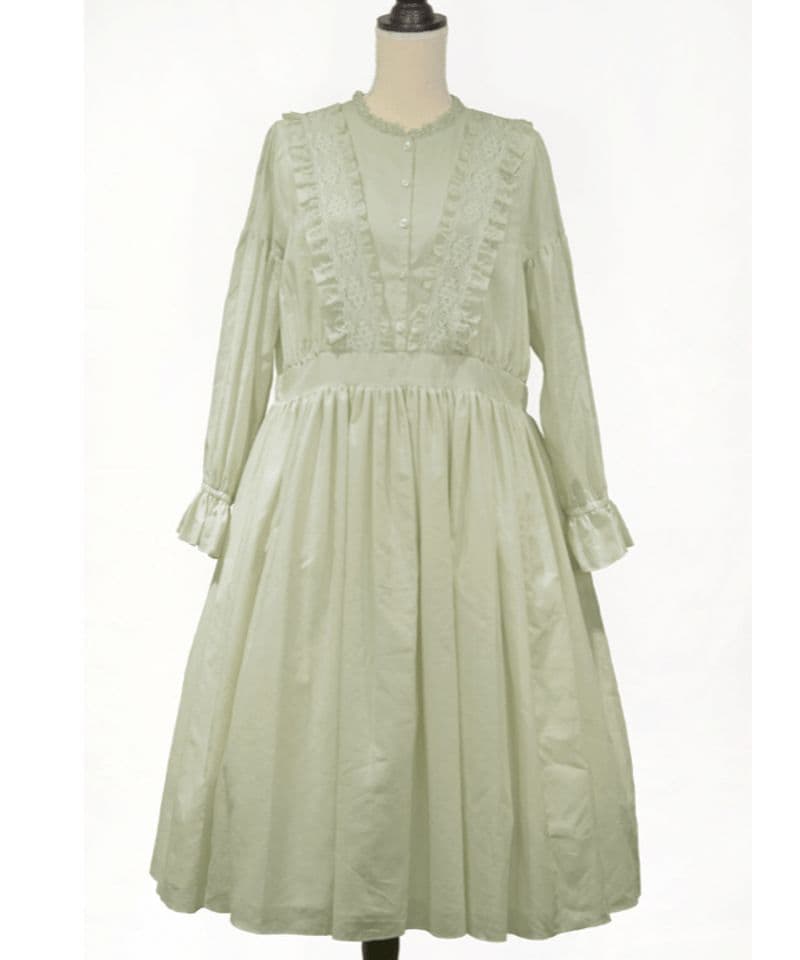 ベルラネルオスオリカ バラトーションレース付きワンピース