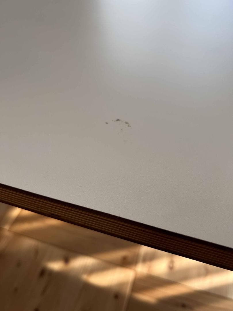 CIBONE シボネ テーブル 机 ホワイトとネイビーのリバーシブル