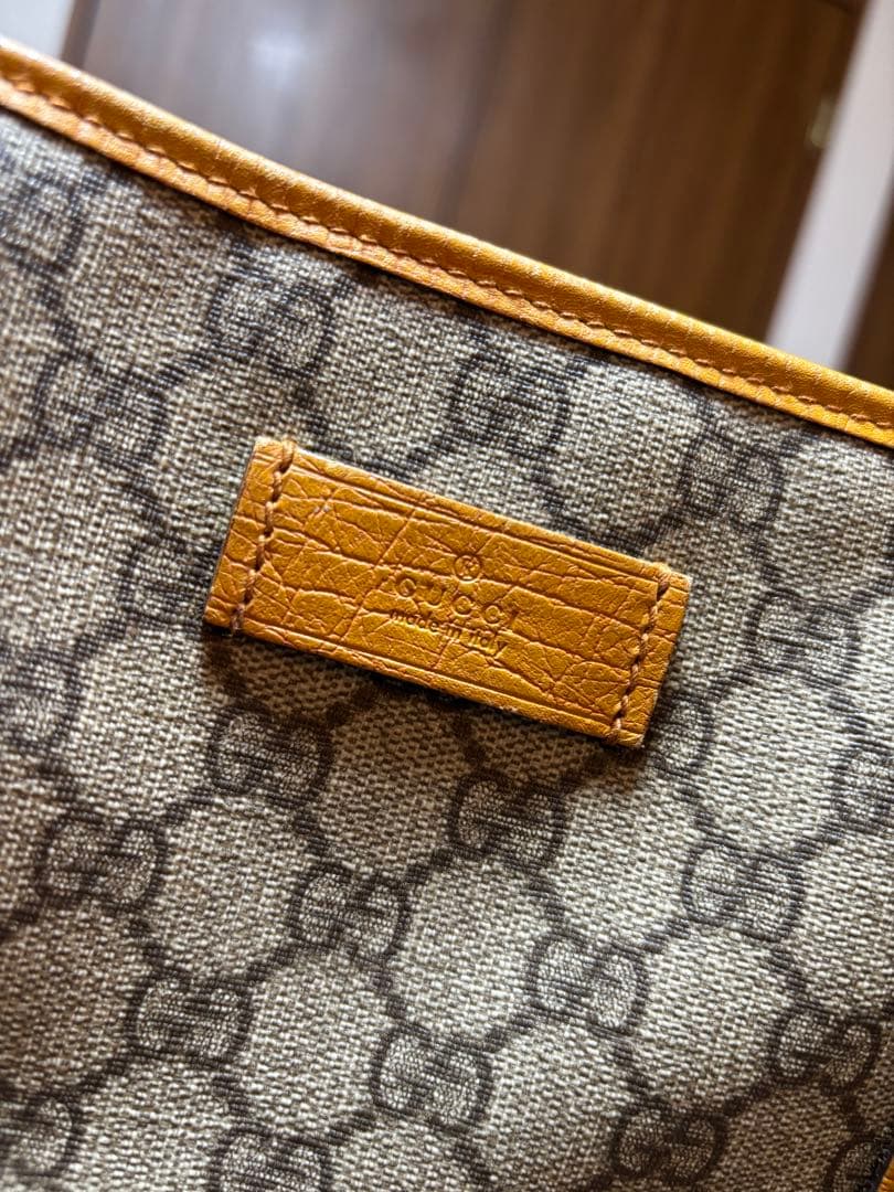 【希少色】 Gucci グッチ GGスプリーム PVC レザー トートバッグ