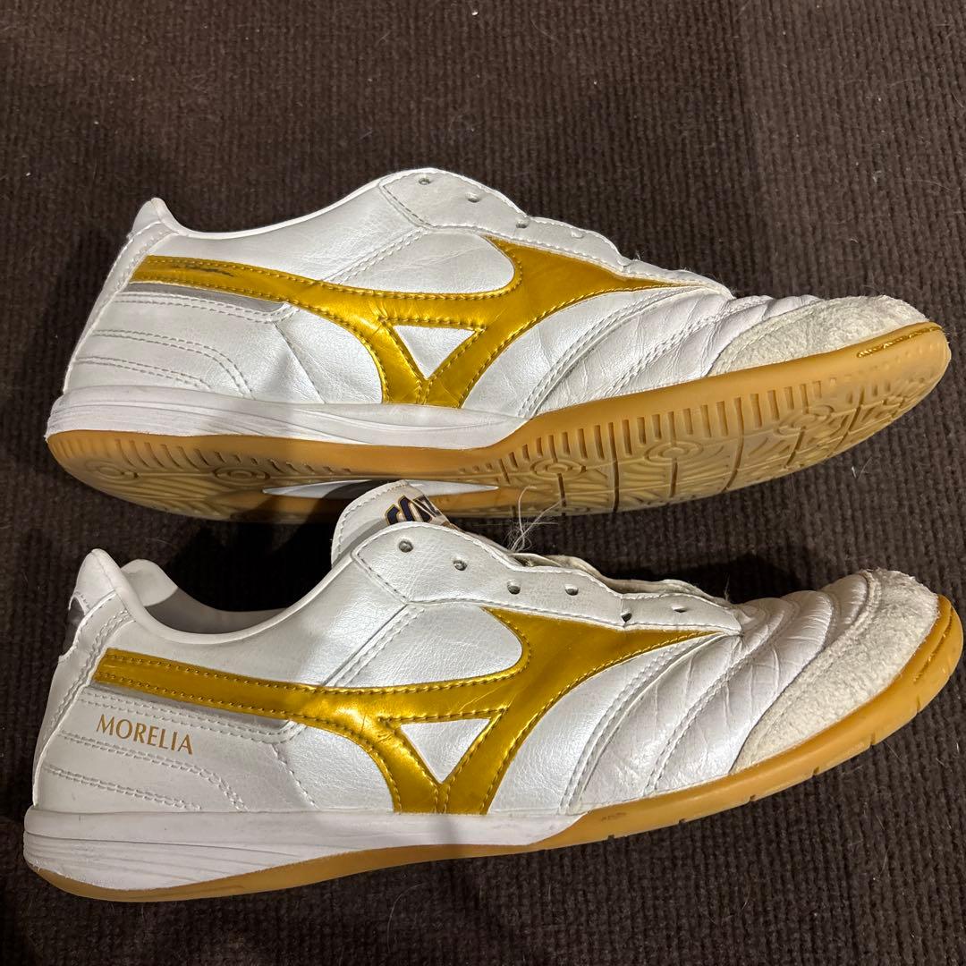 Mizuno Morelia サッカーシューズ ホワイト/ゴールド