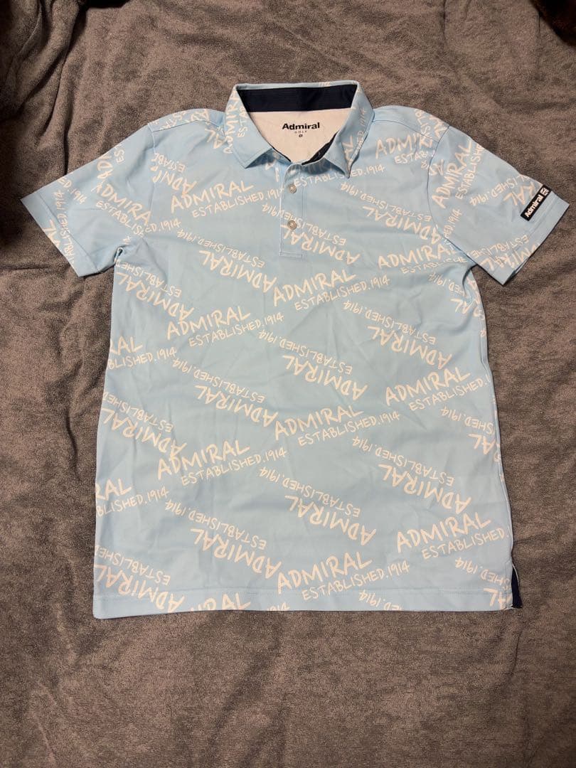 アドミラルゴルフ(Admiral GOLF)半袖シャツ 水色 M ADMA433