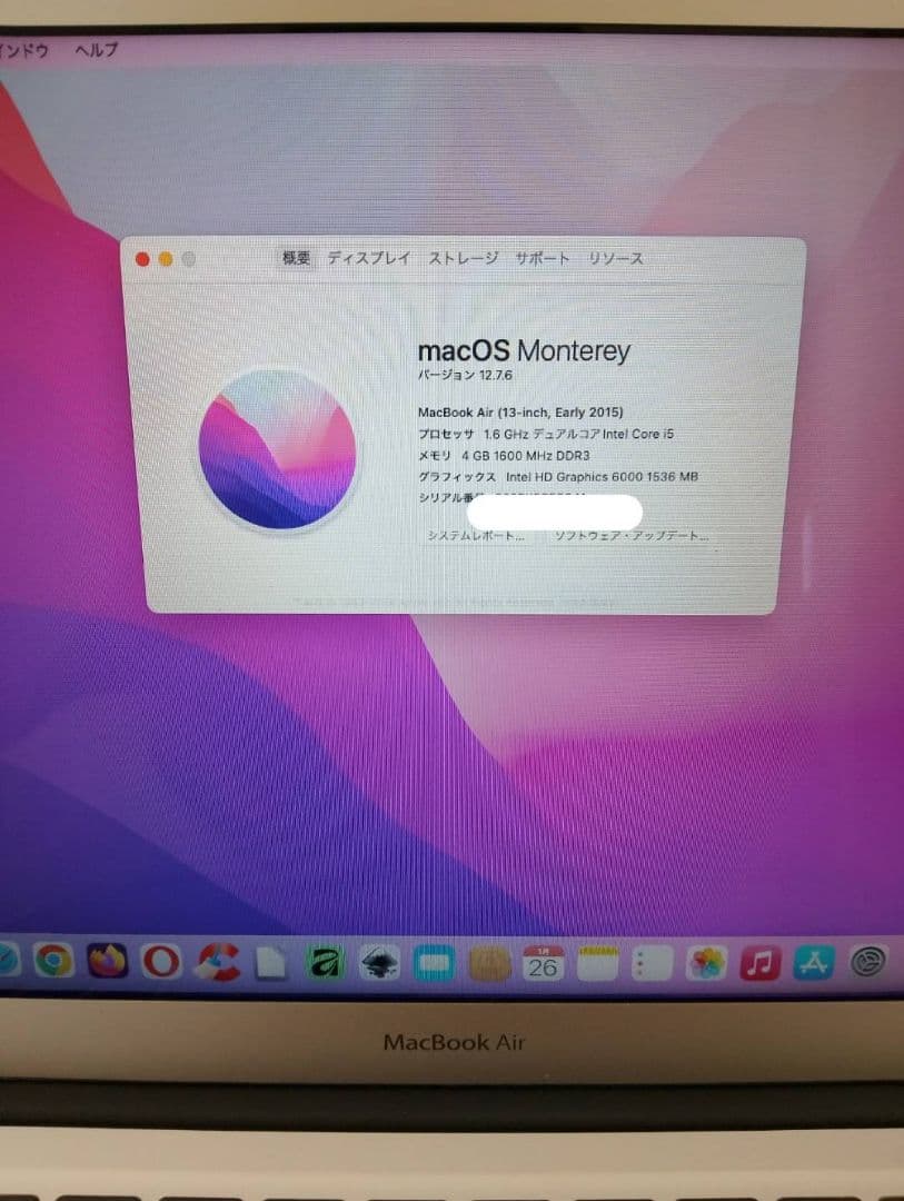 【SSD256GB】元箱ありMacBook Air (Early 2015)