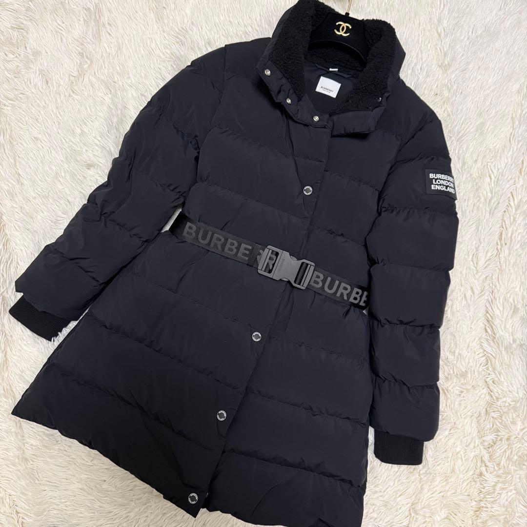 現行　BURBERRY LONDON ENGLAND ダウンコート　ベルト付