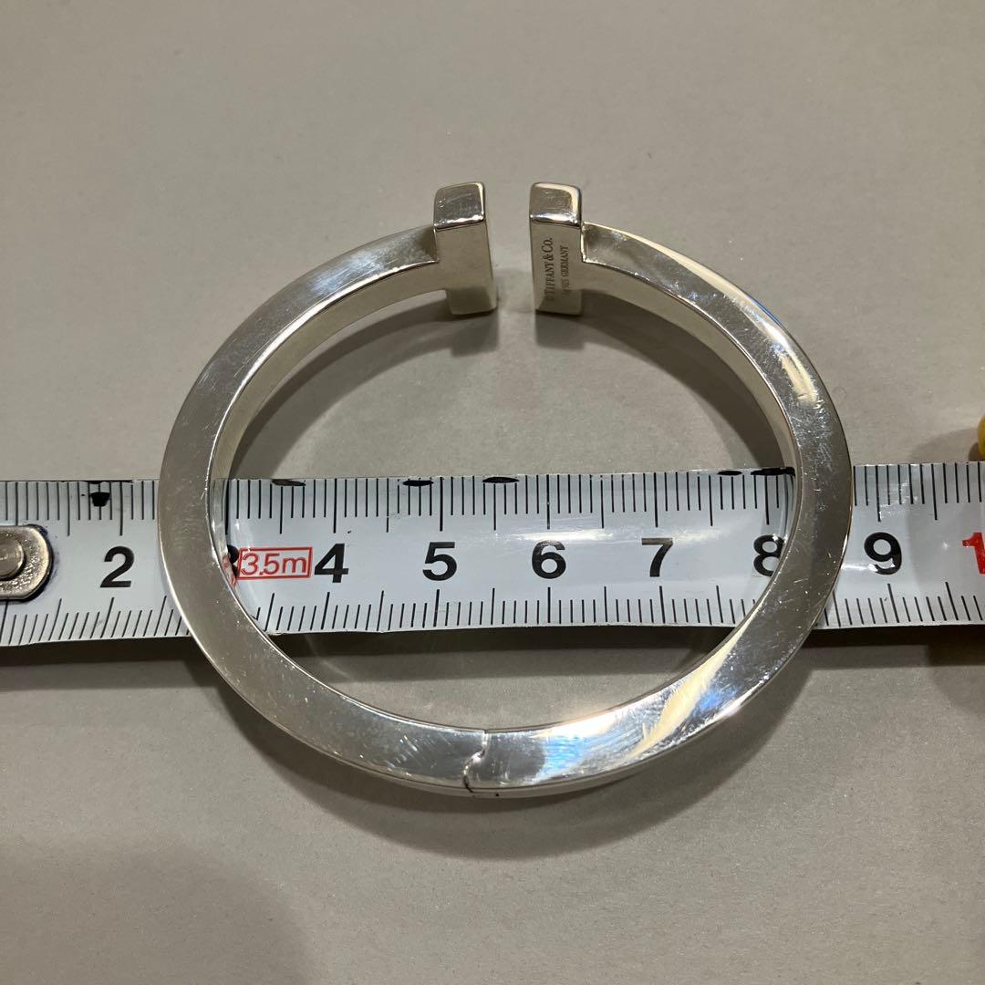 【正規店 クリーニング•リペア済】Tiffany Tスクエア バングル