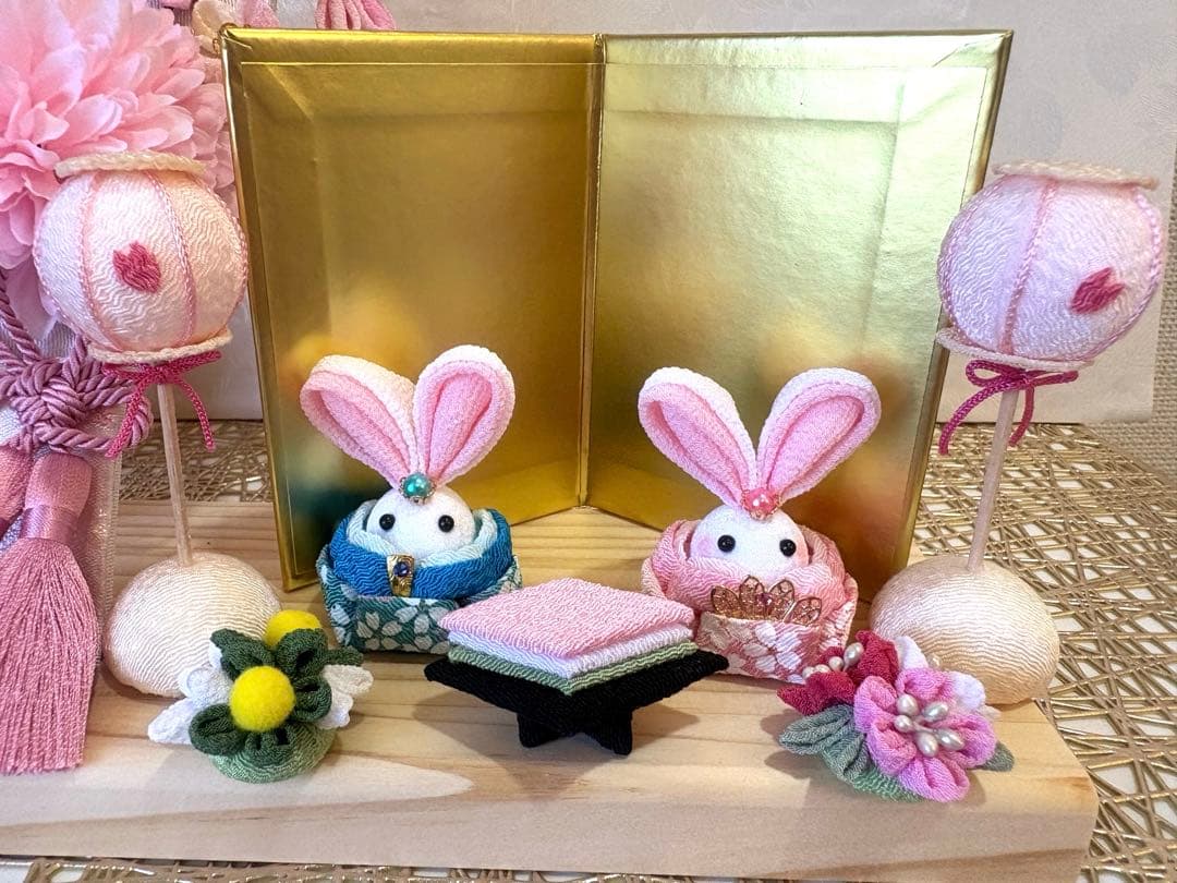 ひな祭り ひな祭り 髪飾り付き 羽子板