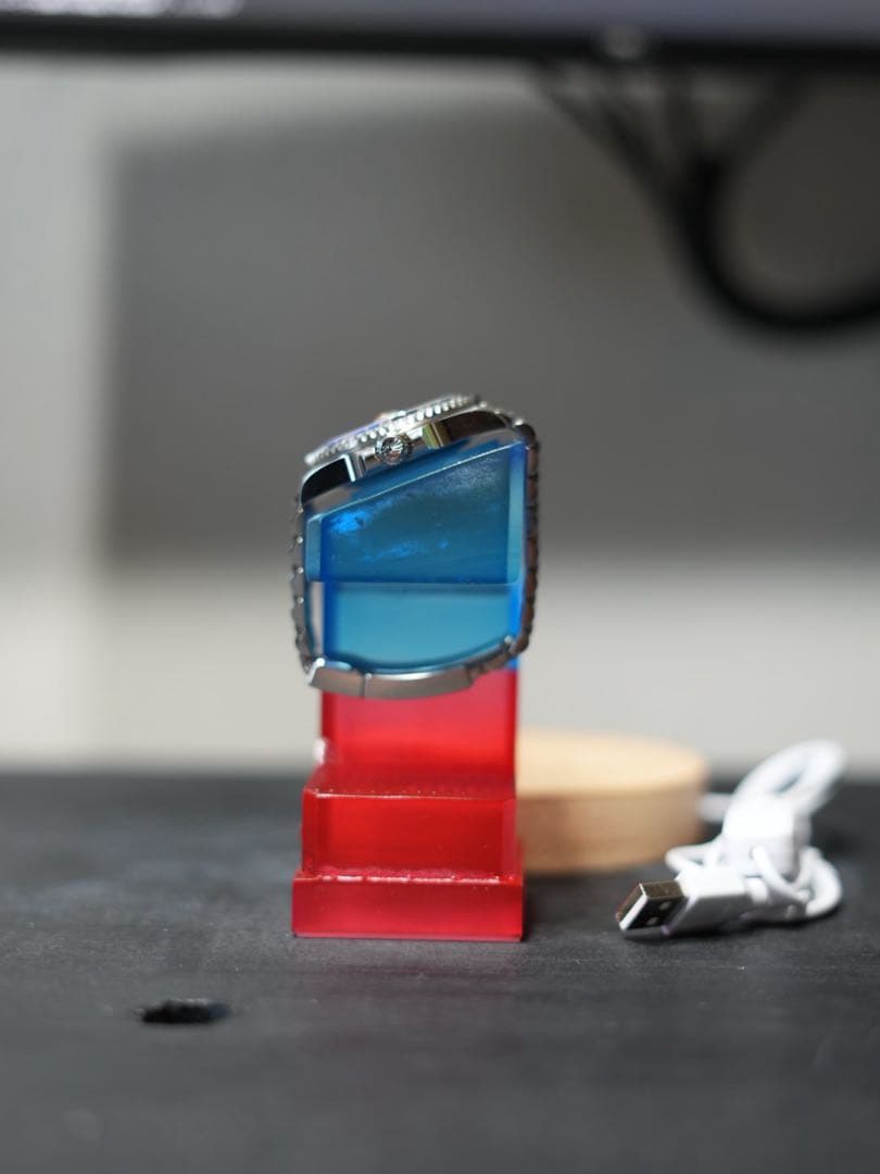 腕時計スタンド クリアレジンムントル バイカラー